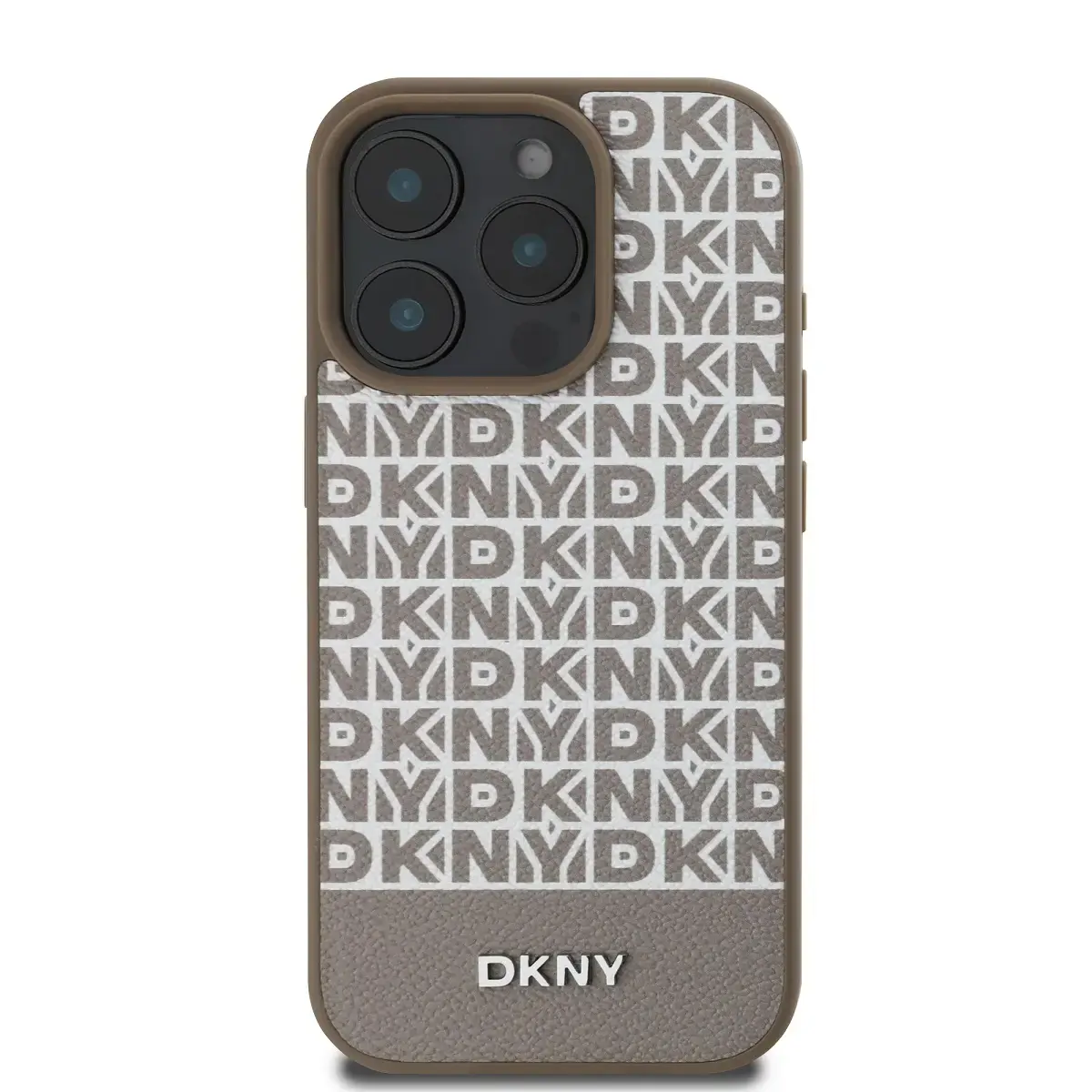 DKNY PU Leather Repeat Pattern Bottom