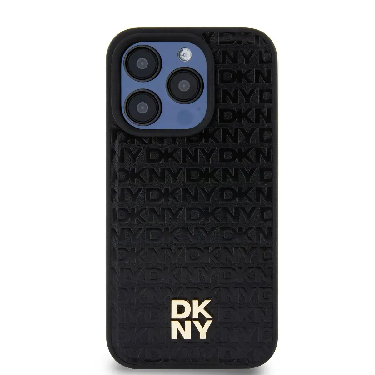 DKNY PU Leather Repeat Pattern Stack