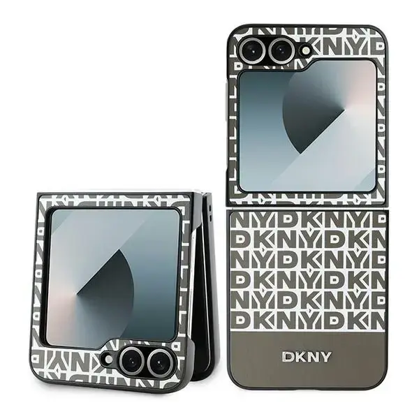 DKNY Repeat Pattern Bottom Stripe Case
