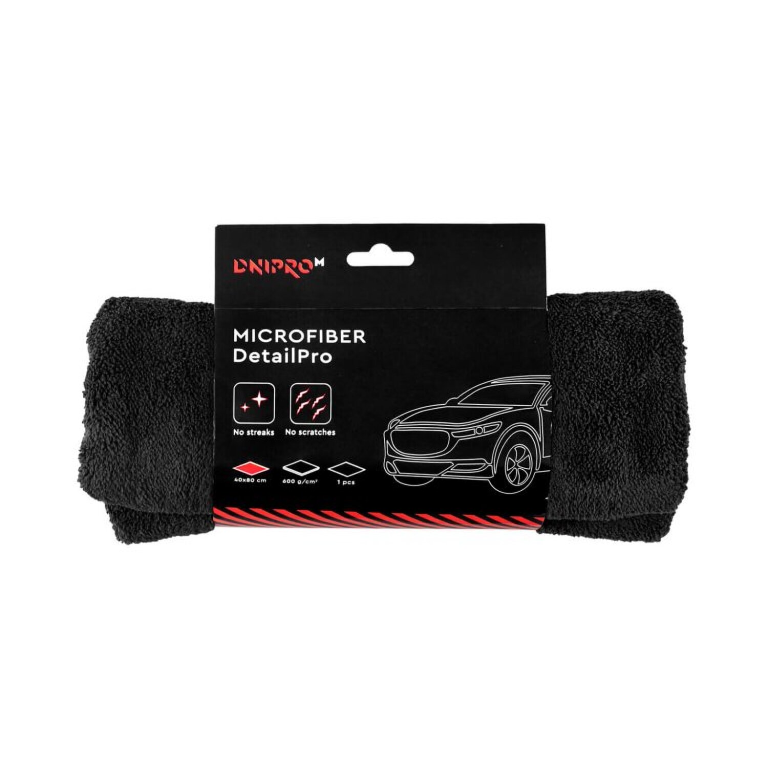 Dnipro-M DetailPro mikrošķiedras lupatiņa auto žāvēšanai