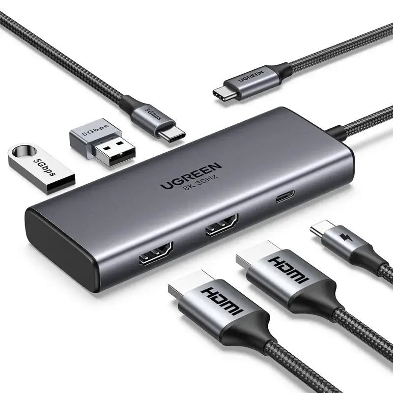 UGREEN CM498 Docking station 6in1 USB-C