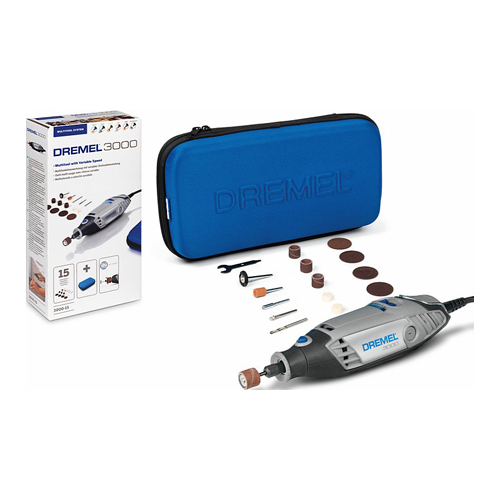 Dremel 3000-15 ar 15 piederumiem Bosch
