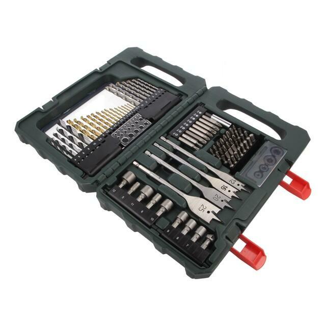 METABO Drill bit-kit; plastic box; concrete