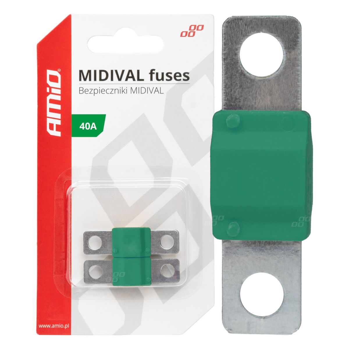 Drošinātājs Car MIDIVAL fuses 40A AMIO-03474