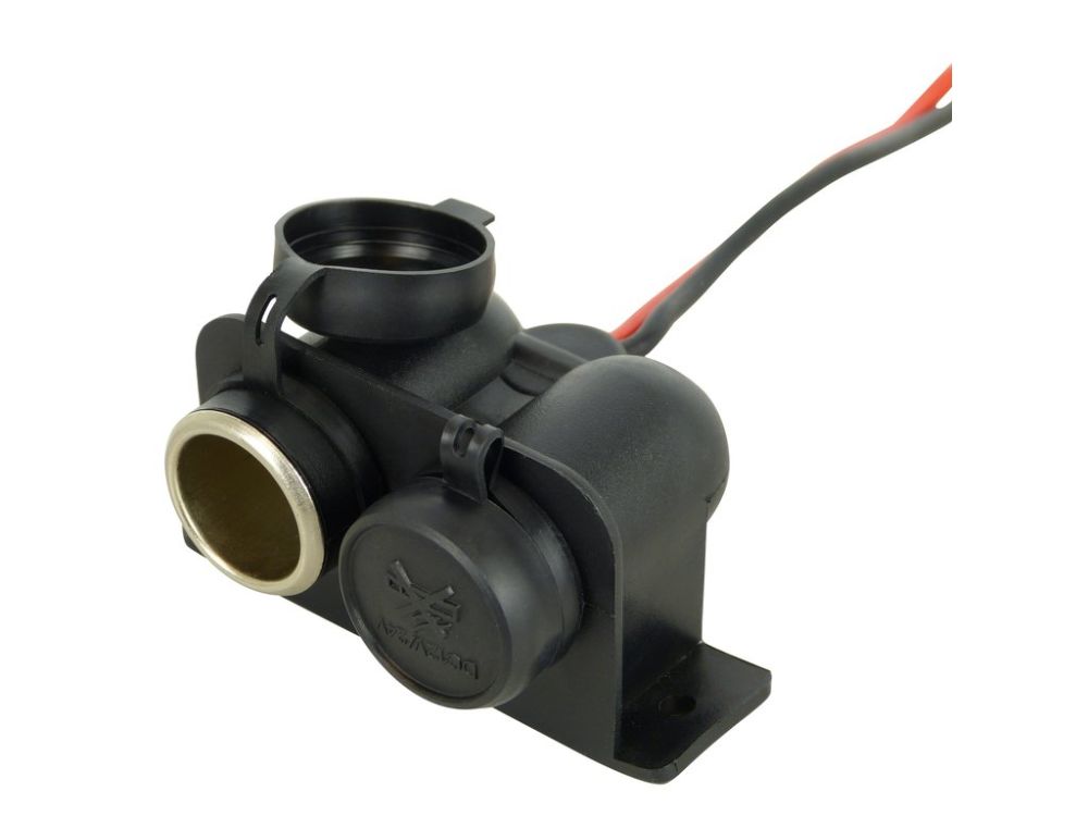 Dubulta standarta ārējā ligzda 12V/24V CARPOINT