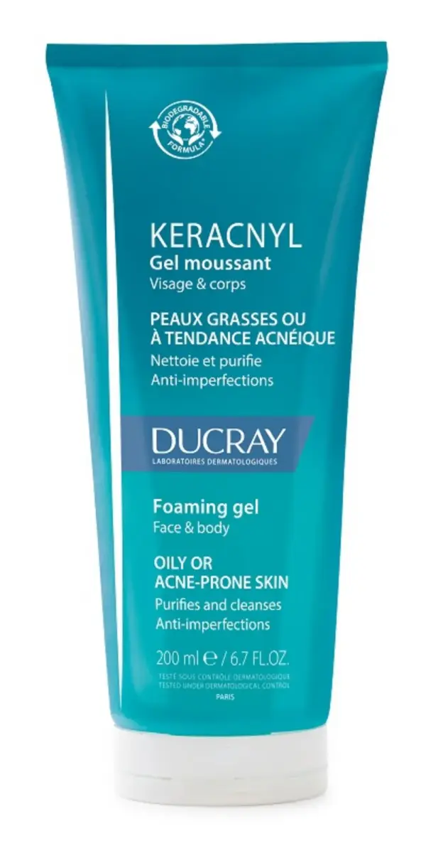 Ducray, Keracnyl, Biodegradable, Fragrance, Cleansing, Shower