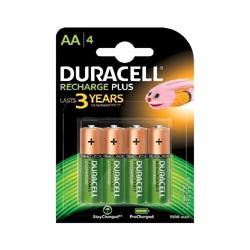 Duracell 4 LR06 1300mAh Akumulators Niķeļa-metāla
