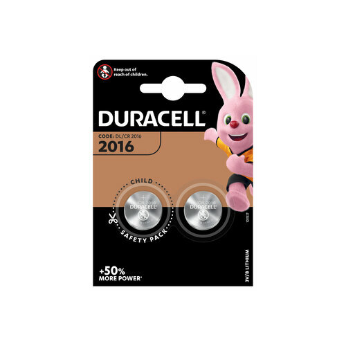 Duracell batarejas 2gb komplektā CR2016 DL2016