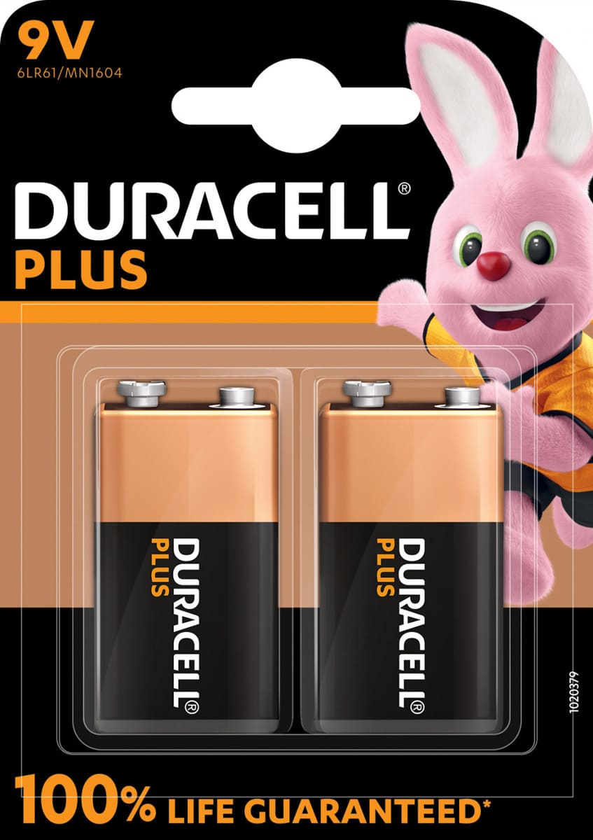 Duracell batterij Plus 100% 9V, blister