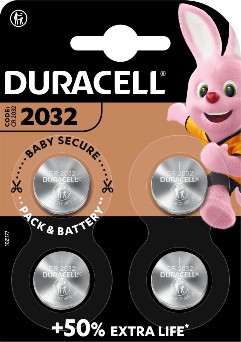 Duracell CR2032 Vienreizējas lietošanas baterija Litijs