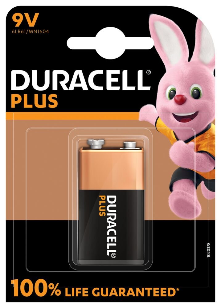Baterija Duracell 9V Power Plus |