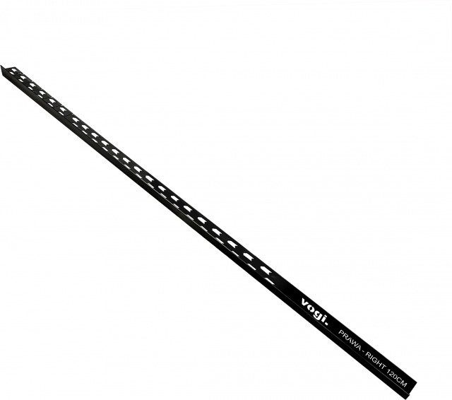 Dušas profils L=1200mm, labais, melns VOGI