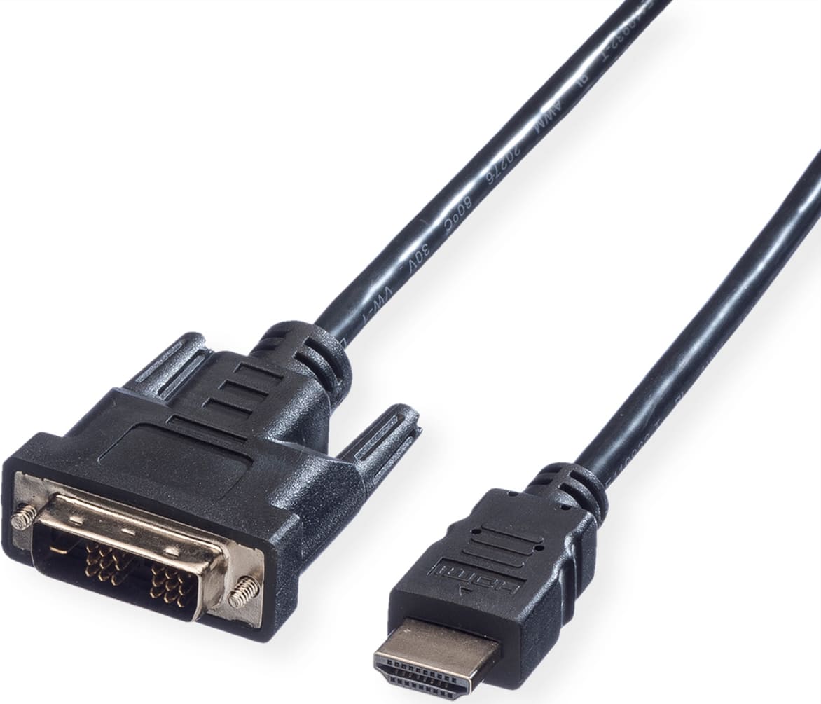 VALUE DVI kabelis,DVI M-HDMI M