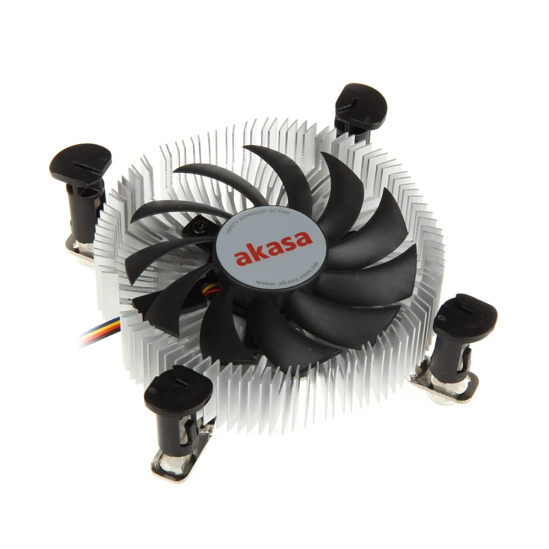 Akasa Active heatsink; 12VDC; aluminium; 45