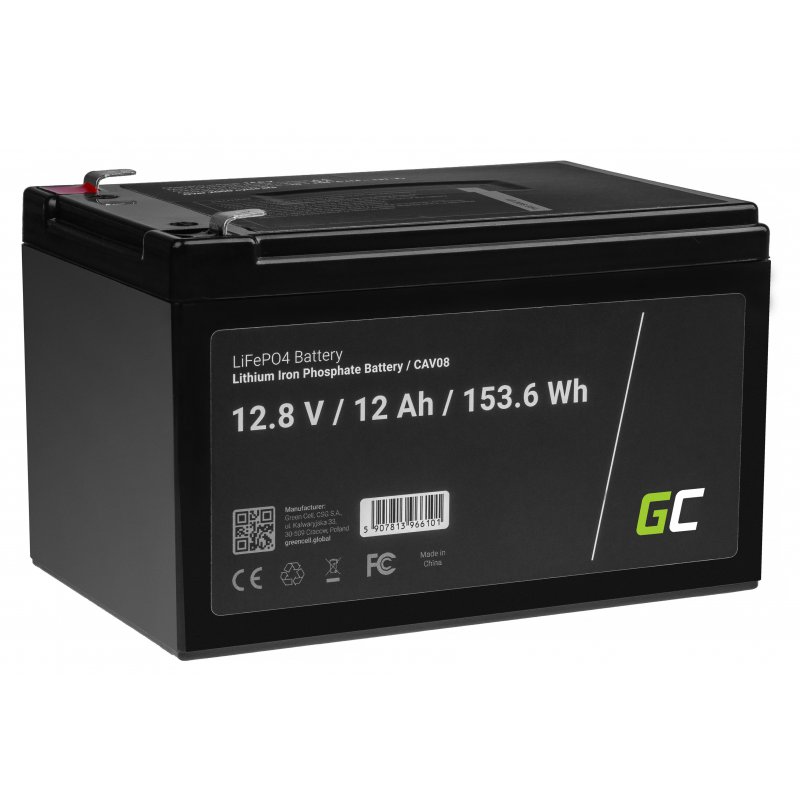 Dziļās izlādes Green Cell LiFePO4 12V