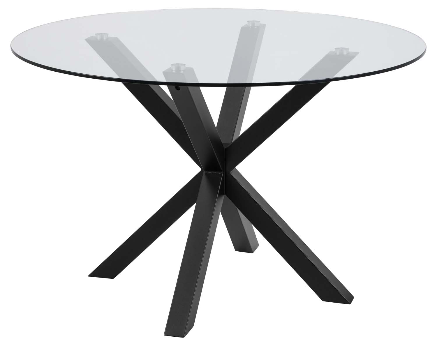 Ēdamistabas galds HEAVEN D119xH75,5cm, caurspīdīgs