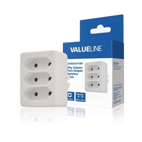 VALUELINE Eiropas standarta adapters VLES300C001WH |