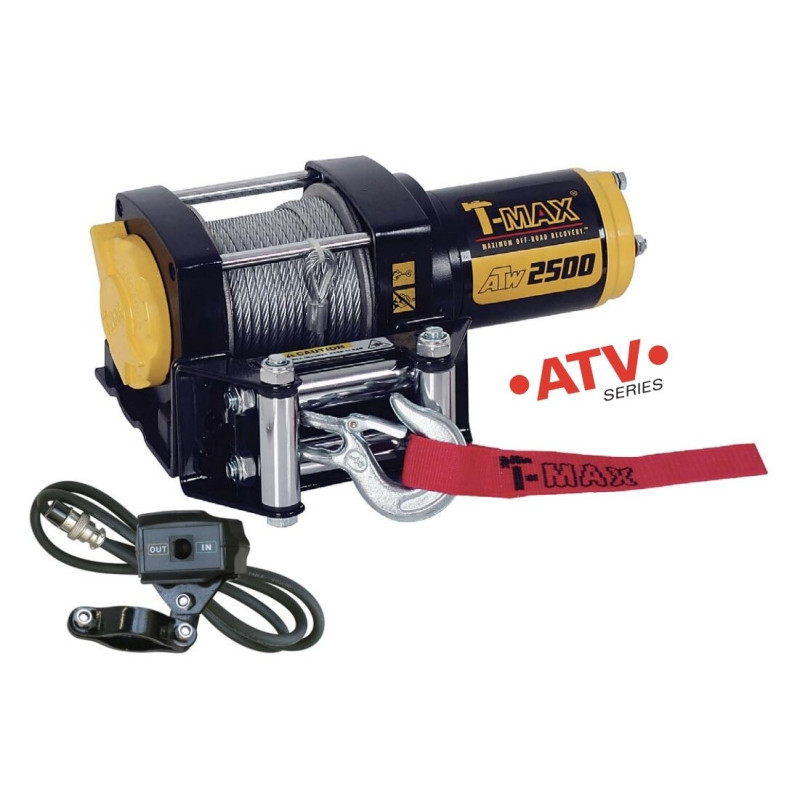 T-MAX Elektriskā vinča 12V 2500LBS/1134kg (metāla