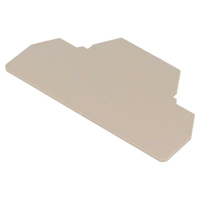 WEIDMÜLLER End piece; beige; wemid; 1