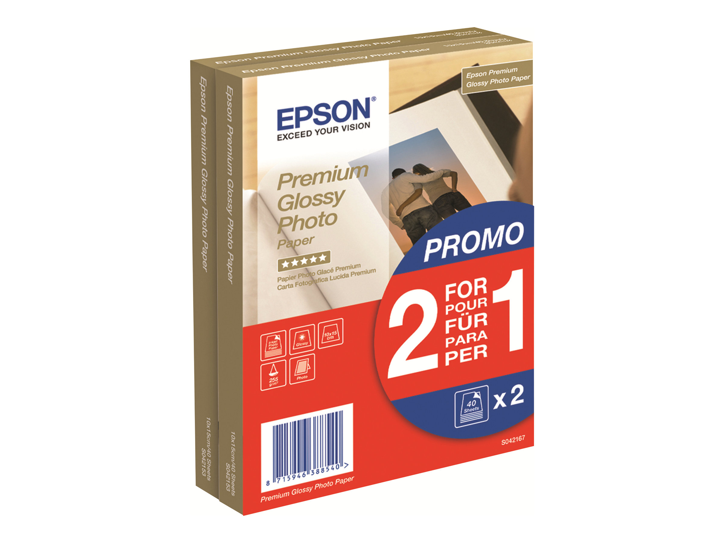 EPSON Prem.Glossy Photo Paper-10x15cm |