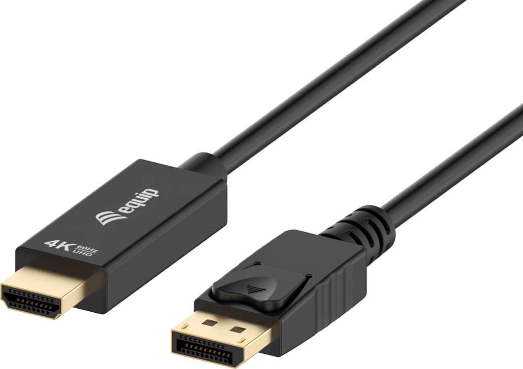 Equip 119397 DisplayPort HDMI Melns |