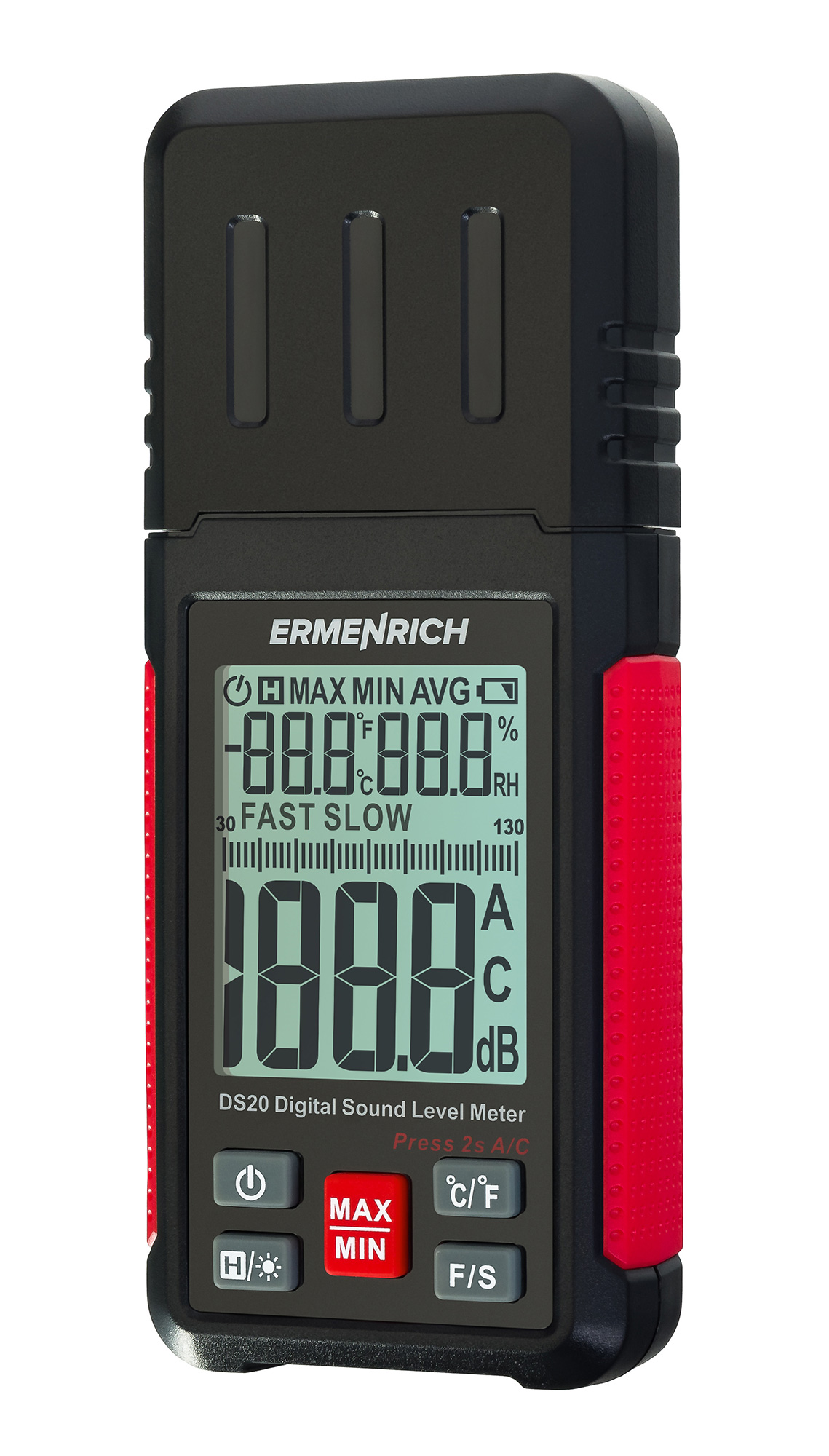 Ermenrich Seek DS20 digitālais skaņas līmeņa