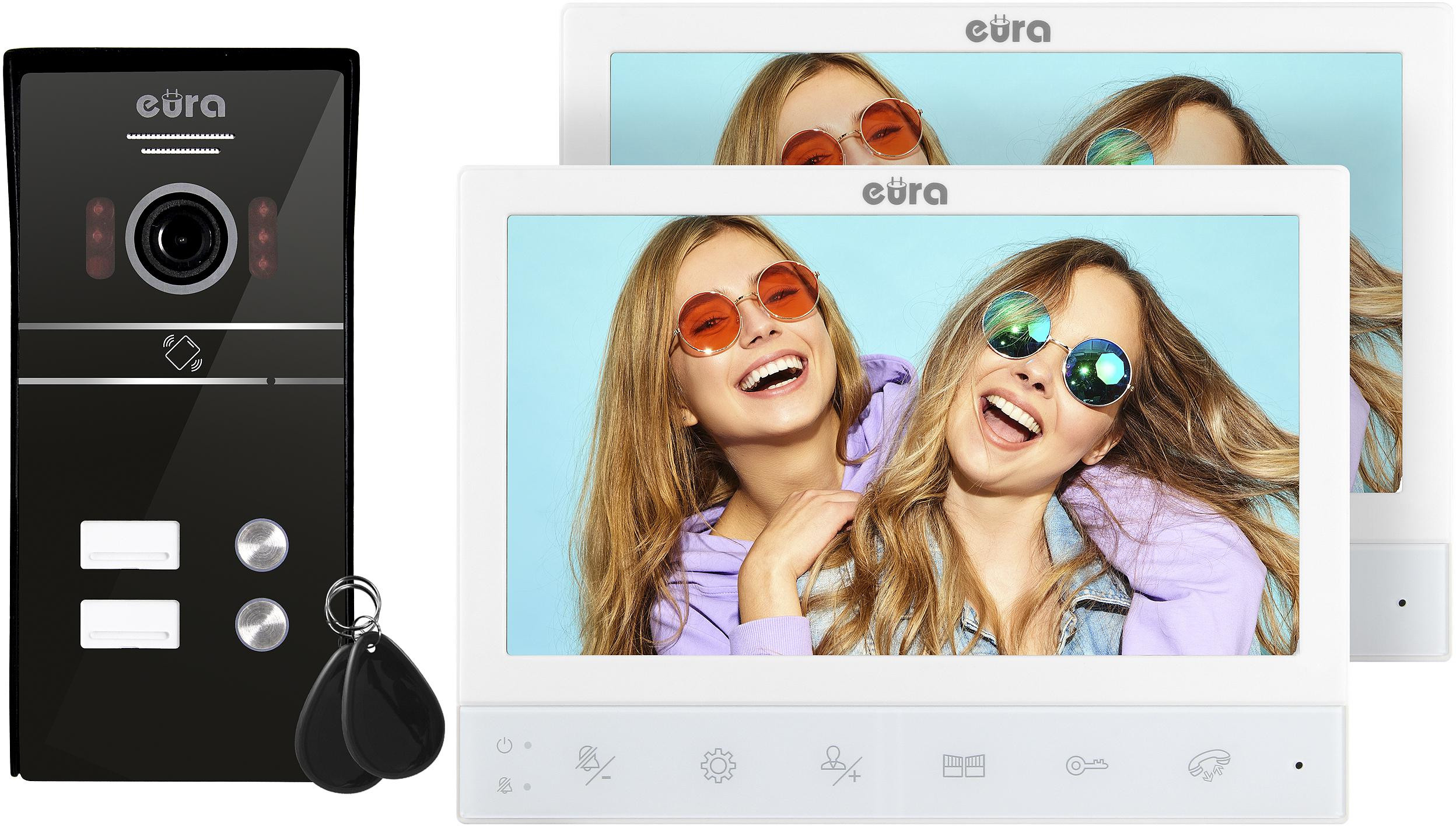 Eura Wideodomofon EURA VDP-80C5 - dwurodzinny