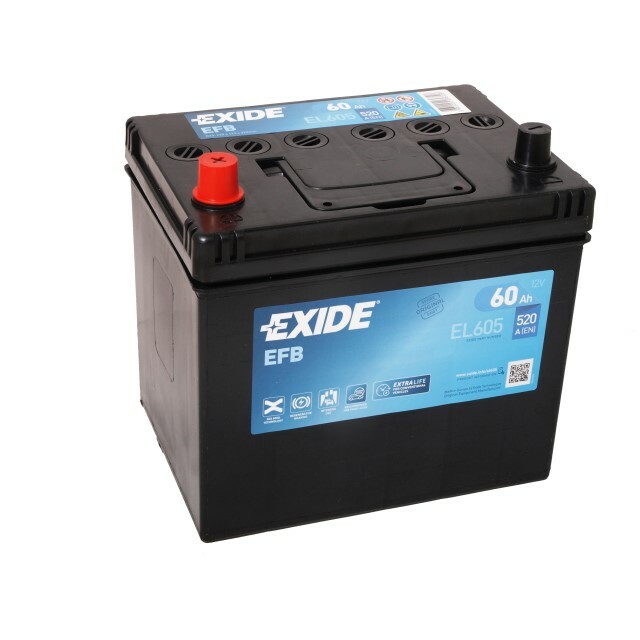 EXIDE EFB EL605 12V 60Ah 520A(EN)