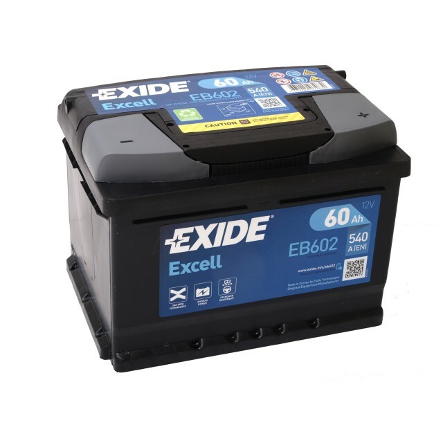 EXIDE EXCELL EB602 12V 60Ah 540A(EN)