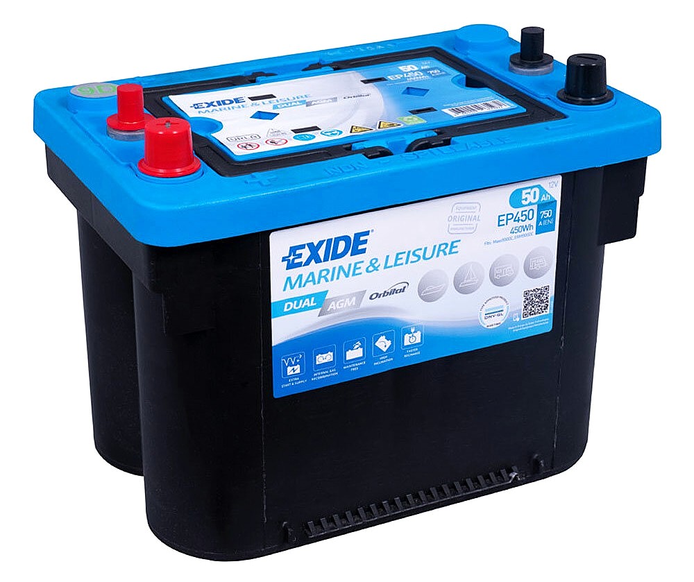 EXIDE MARINA Dual AGM 12V 50Ah(c20)