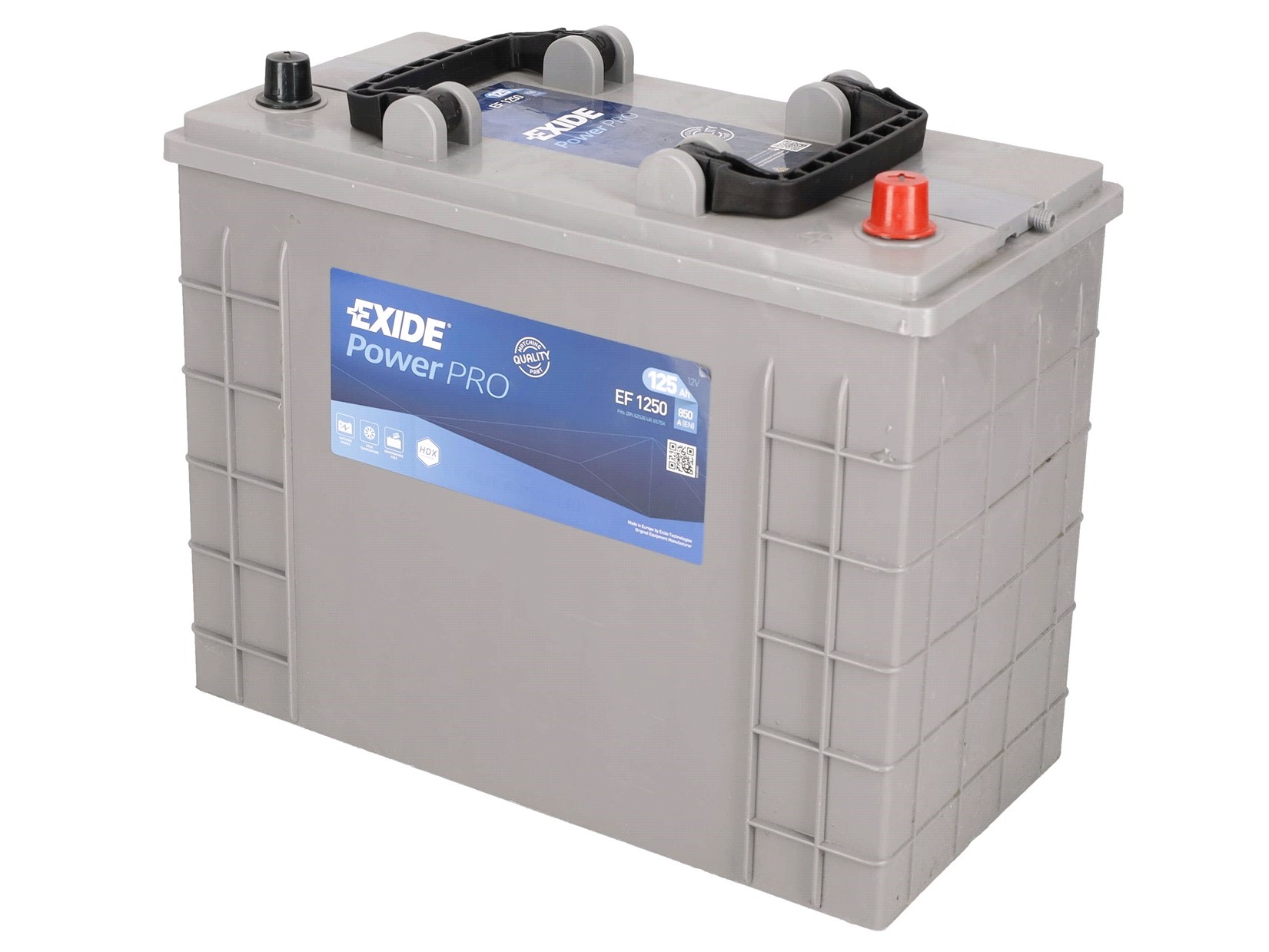 EXIDE PowerPRO EF1250 12V 125Ah 850A(EN)