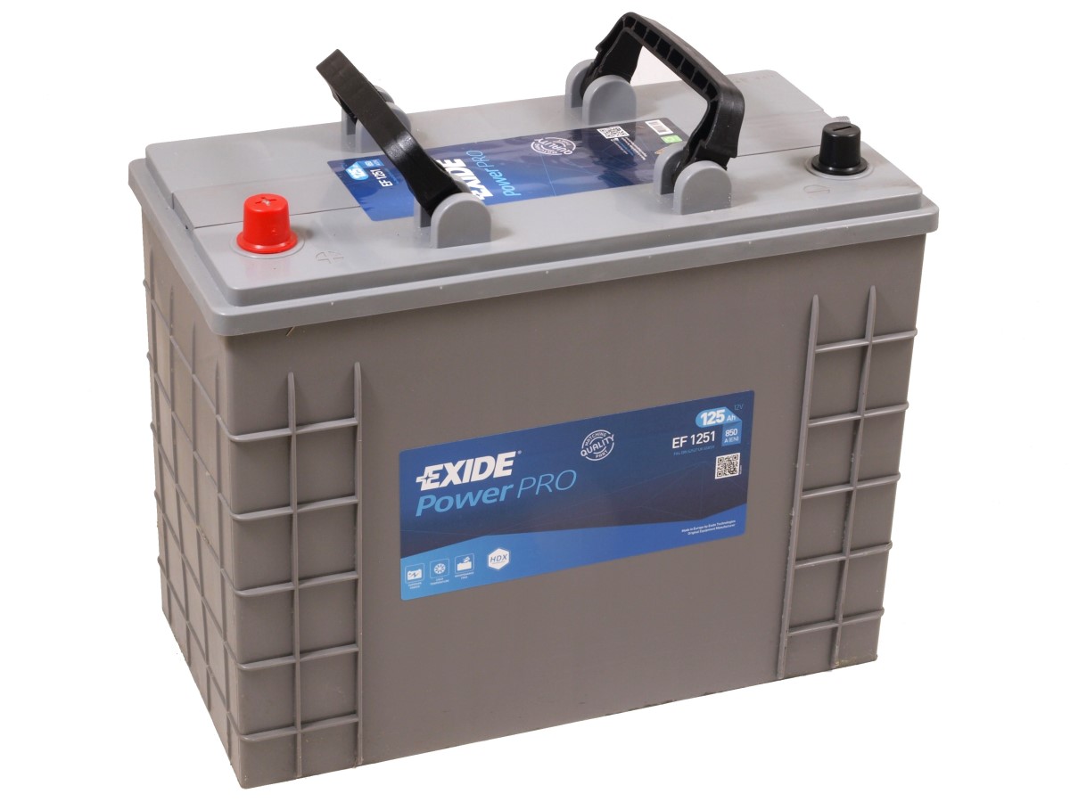 EXIDE PowerPRO EF1251 12V 125Ah 850A(EN)