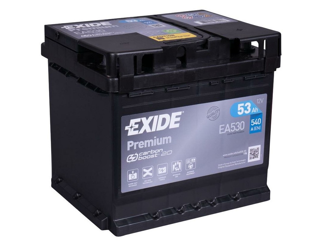 EXIDE PREMIUM EA530 12V 53Ah 540A(EN)