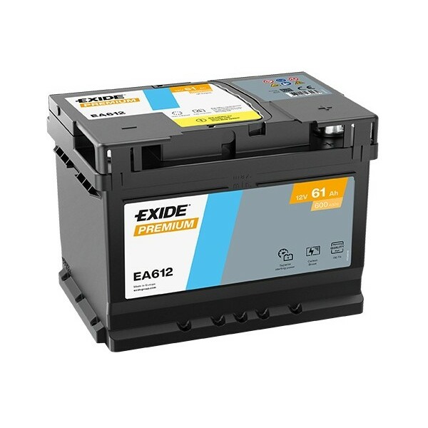 EXIDE PREMIUM EA612 12V 61Ah 600A(EN)