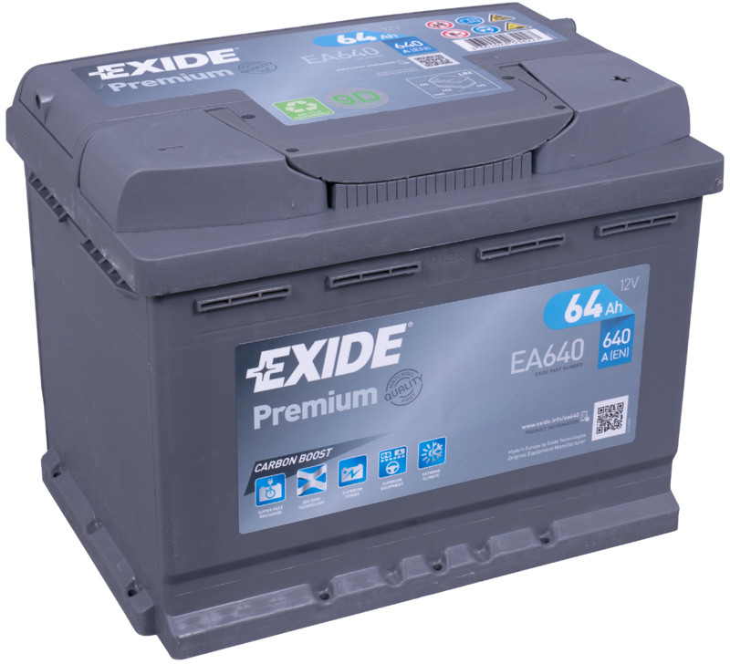 EXIDE PREMIUM EA640 12V 64Ah 640A(EN)