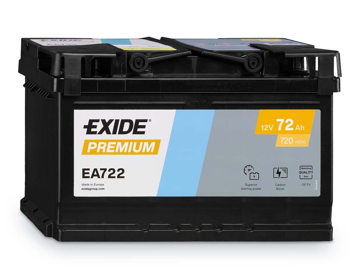 EXIDE PREMIUM EA722 12V 72Ah 720A(EN)