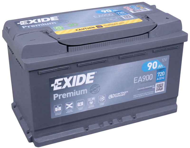 EXIDE PREMIUM EA900 12V 90Ah 720A(EN)