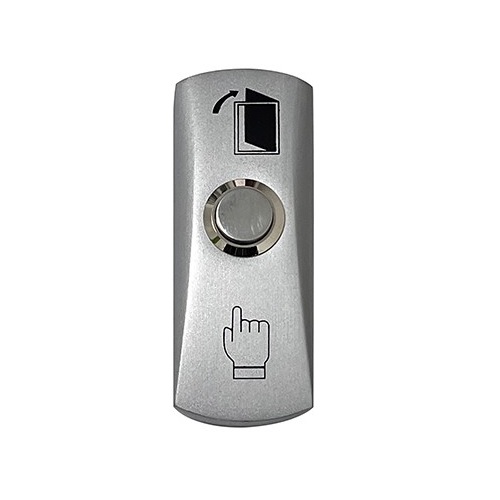 HISMART Exit Button, Cinz Alloy, No/Com
