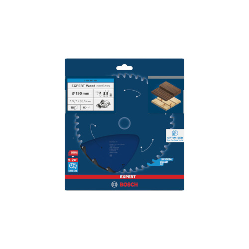 BOSCH Expert for Wood 190x30x1.5/1x18T
