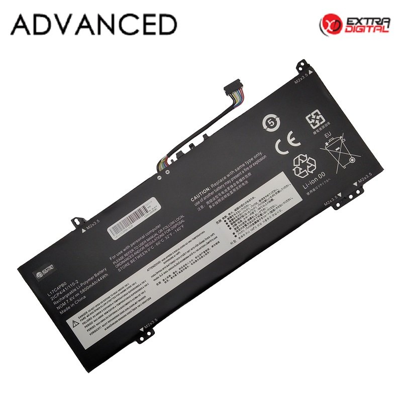 EXTRADIGITAL Notebook battery LENOVO L17C4PB0, 5800mAh