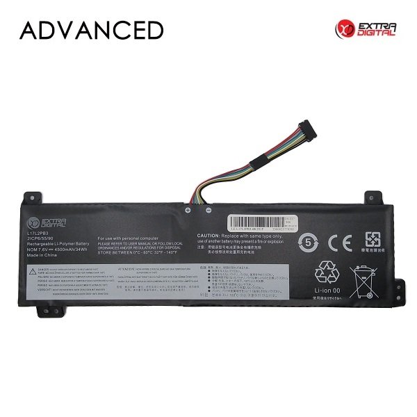 EXTRADIGITAL Notebook Battery LENOVO L17L2PB3, 4500mAh