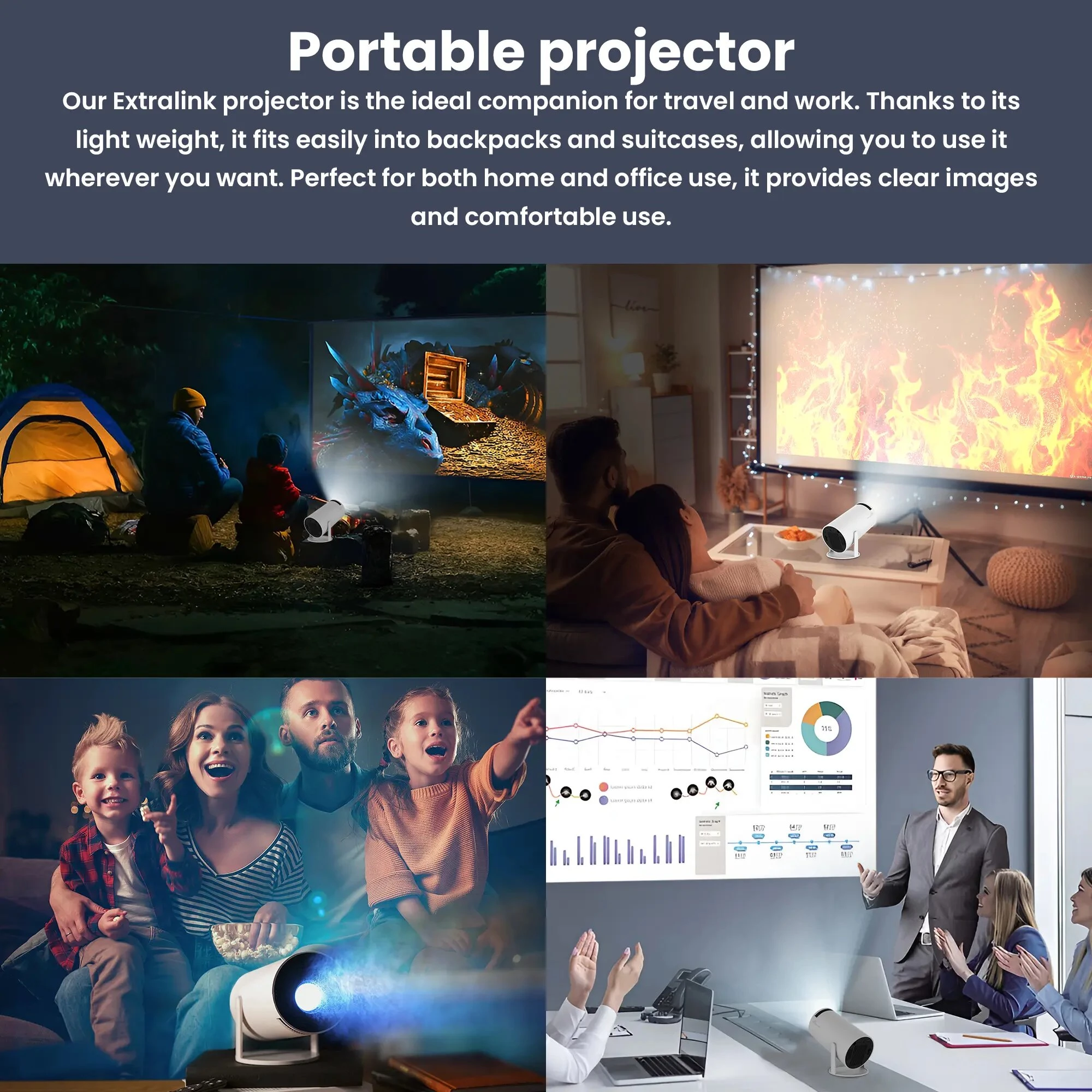 Extralink ESP-MINI-V2BL film projector 200 ANSI