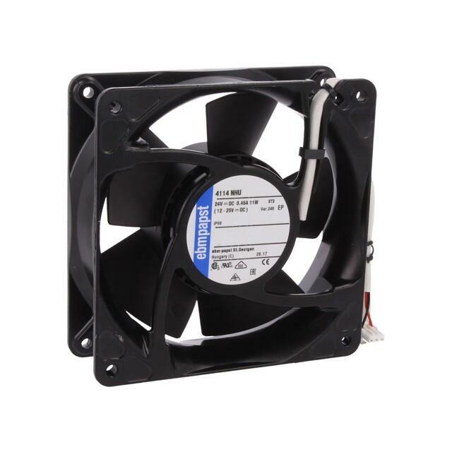 EBM-PAPST Fan: DC; 119x119x38mm; axial; 24VDC