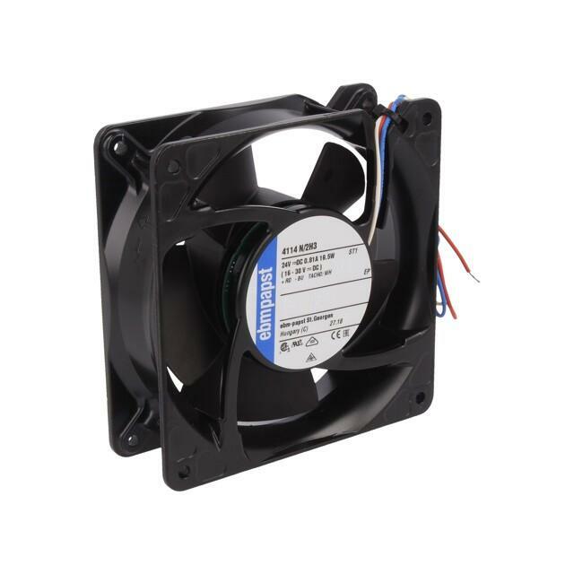 EBM-PAPST Fan: DC; 119x119x38mm; axial; 24VDC