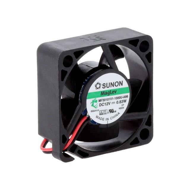 SUNON Fan: DC; 30x30x10mm; axial; 12VDC
