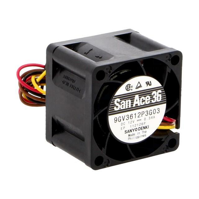 SANYO DENKI Fan: DC; 36x36x28mm; axial