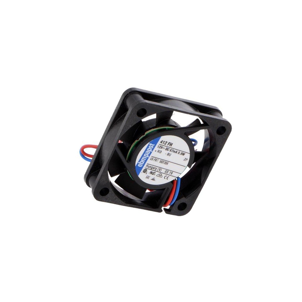 EBM-PAPST Fan: DC; 40x40x10mm; axial; 12VDC