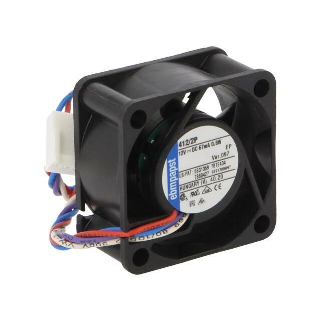 EBM-PAPST Fan: DC; 40x40x20mm; axial; 12VDC