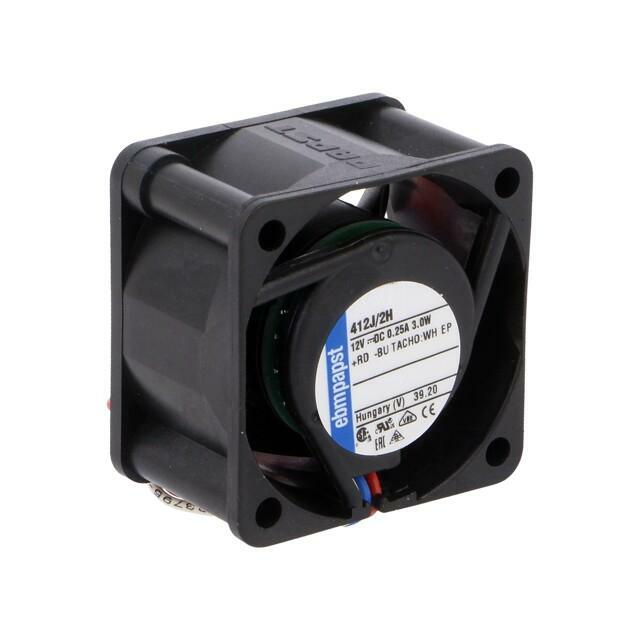 EBM-PAPST Fan: DC; 40x40x25mm; axial; 12VDC