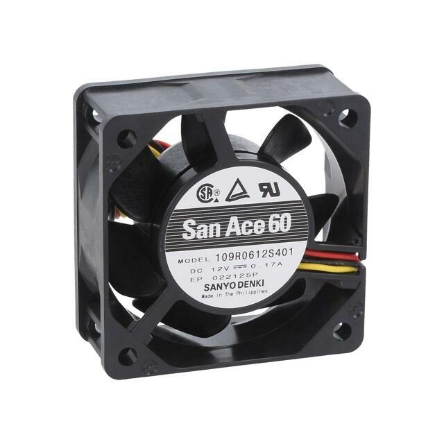 SANYO DENKI Fan: DC; 60x60x25mm; axial